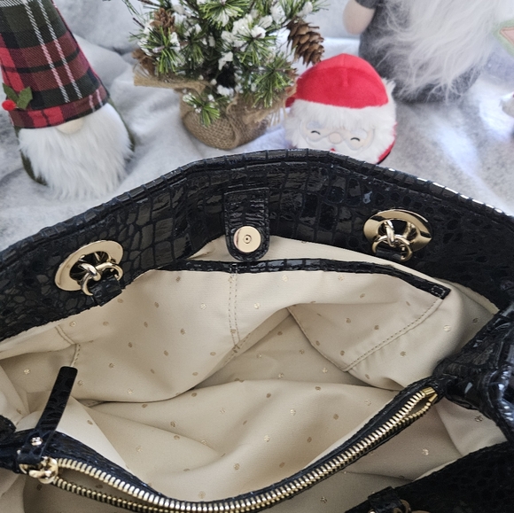 Kate Spade Beautiful Black Alligator Handbag Vintage - Picture 6 of 8